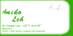 aniko leh business card